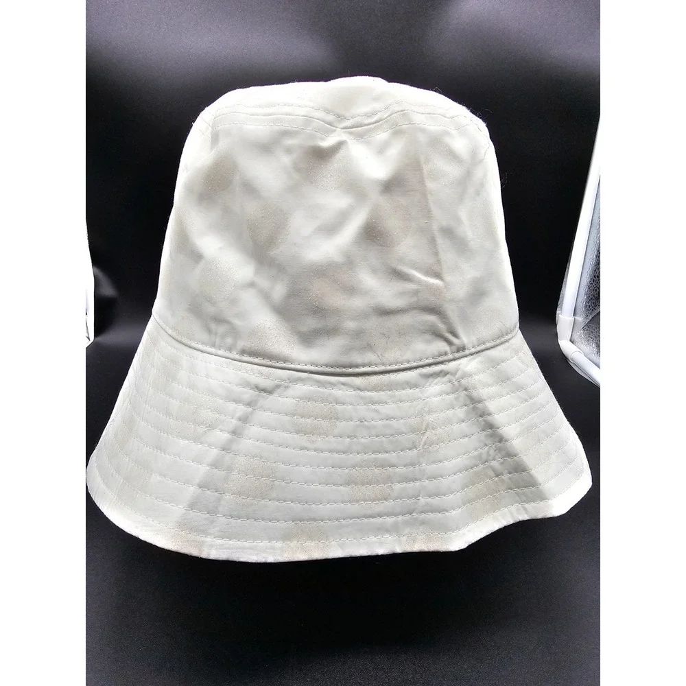 Disney Parks White With‎ Glitter Polka Dots Bucket Hat Minnie Mouse Pin - Adult